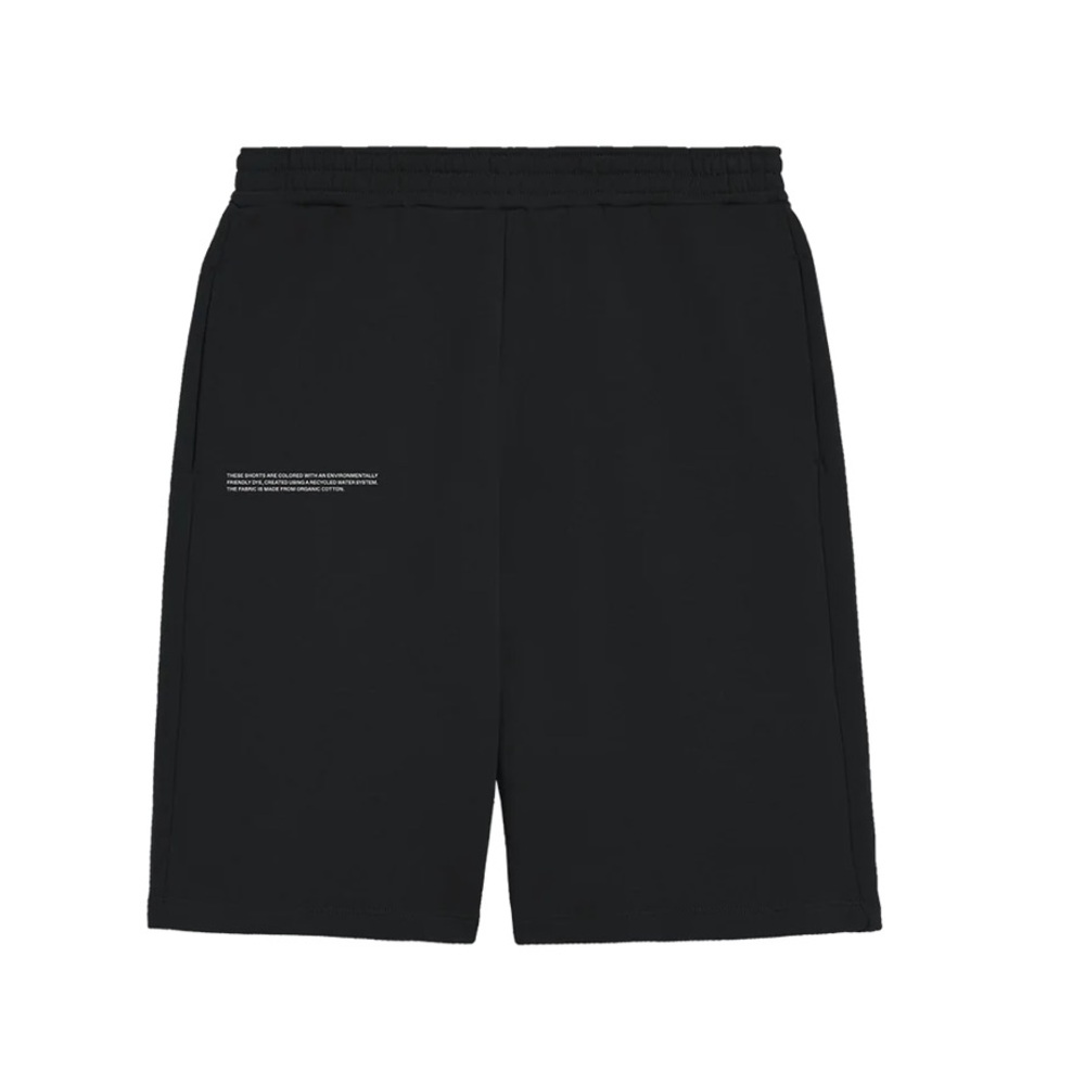 Pangaia Black Midweight Long Shorts